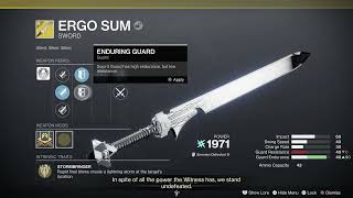 Destiny 2 Final Shape Get Exotic Ergo Sum [upl. by Wilhelm168]