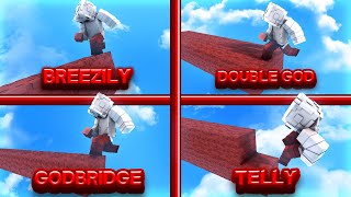 Bedwars but if I die I switch to a different bridge method [upl. by Onaicul]