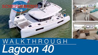 Lagoon 40 for sale  Yacht Walkthrough   Schepenkring Lelystad  4K [upl. by Ayatahs]