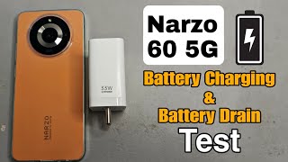 realme Narzo 60 5G  Detailed Battery Charging amp Battery Drain Test Real User Test [upl. by Judith]