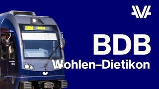 2021 Komplette Führerstandsfahrt Wohlen–Bremgarten–Dietikon BDB [upl. by Charry]