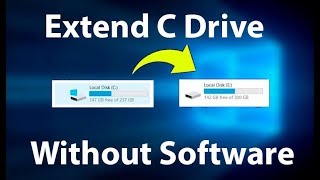 How to Extend C Drive in Windows 10 amp Windows 11 without Software [upl. by Masera897]