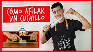 Cómo afilar tu cuchillo de cocina con piedra 🔪🔥 Explicado a fondo [upl. by Alenson]