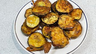 Easy And Quick fried eggplants recipe [upl. by Dun436]