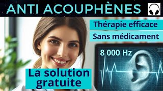 Anti Acouphènes Bruit Blanc  8 000 Hz Neurostimulation [upl. by Chaney821]