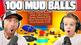 We Throw 100 Mud Balls Can We Catch A Gold Scarab Roblox Adopt Me Desert Update Returns [upl. by Eigla]