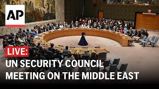 LIVE UN Security Council meeting on the Middle East [upl. by Siulegroj]