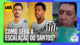 COMO SERÃ O TIME DO SANTOS COM OS REFORÃ‡OS CONTRATADOS PVC MOSTRA PROVÃVEL ESCALAÃ‡ÃƒO NA PRANCHETA [upl. by Jurkoic]