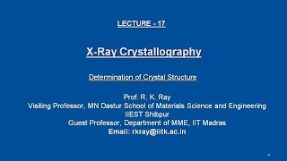 Determination of Crystal Structures [upl. by Atnoid]