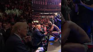 US Presidentelect Donald Trump in attendance at UFC 309 at Madison Square Garden 2 [upl. by Rosabelle488]