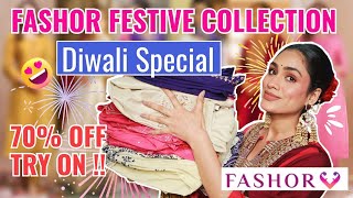 Huge Fashor Festive kurta set haul  Diwali outfitAnarkali suitChikankari kurta set Myntra haul [upl. by Celestyn]