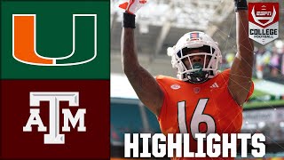 Texas AampM Aggies vs Miami Hurricanes  Full Game Highlights [upl. by Leumek131]