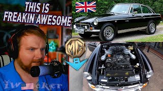 American Reacts to the MGB GT V8 Coupe  POV Drive amp Sounds [upl. by Eelesor]