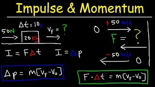 Impulse Momentum Theorem Physics Problems  Average Force amp Contact Time [upl. by Parthinia936]