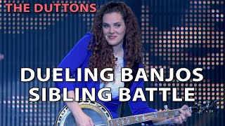 Dueling Banjos  On Stage Battle of the Banjos duttontv branson duttonmusic [upl. by Ednargel]