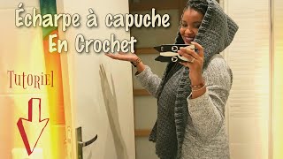 TUTO I ECHARPE à CAPUCHE EN CROCHET I Tracy M Crochet [upl. by Adikram432]