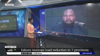 Energy Crisis  Load Reduction vs Load Shedding Prof Sampson Mamphweli weighs in [upl. by Eannaj666]