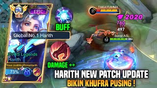 HARITH NEW PATCH UPDATE  KHUFRA NIAT MAU COUNTER DIBIKIN PUSING  HARITH TOP 1 GLOBAL BUILD  MLBB [upl. by Tham627]