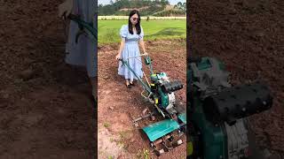 front tilling mini tiller with easy start attachment [upl. by Carlen]