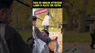 Fake ExMuslim Attacked Lamin And Plays The Victim Speakers Corner [upl. by Notnyw]