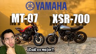 Diferencias entre Mt07 vs Xsr700  Yamaha  GT [upl. by Sherris]