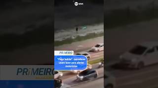 “Pega ladrão” moradores usam laser para alertar motoristas [upl. by Josefina]