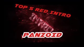 TOP 5 RED INTROS TEMPLATES PANZOID [upl. by Lally993]