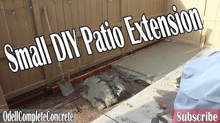 How to Extend a Small DIY Concrete Patio [upl. by Aneert]