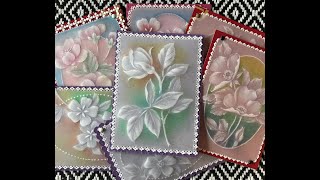 Tutorial 2 Parchment Craft Embossing on Leaves by Kanny [upl. by Guillemette]