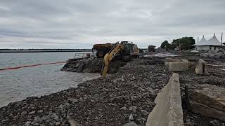 Seawall removal north of inlet west of amphitheater 240925 [upl. by Warfeld26]