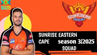 you tube sunrise eastern cap full squad for sa20 season 3 2025nocopyright nocopyrightmusic [upl. by Rennob]