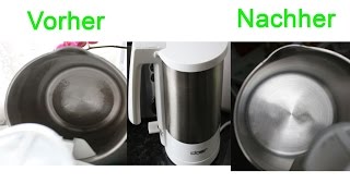 Wasserkocher schnell amp einfach entkalken  Water cooker quickly and easily descale [upl. by Ziana]