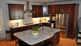 Granite Color Examples for Dark Cabinets [upl. by Alled]