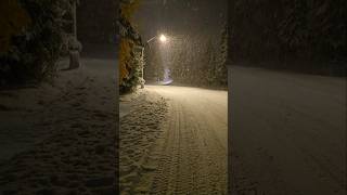 2 AM in Whistler BC shorts nature snow views vibes winter night travel mountains mood [upl. by Salohcim186]