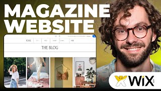 How To Make Magazine Website on Wix  Full Tutorial [upl. by Kera]