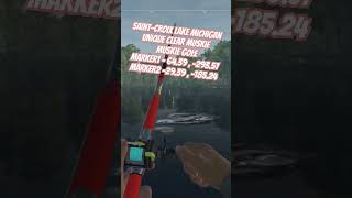 Fishing Planet Unique Clear Muskie Money amp XP FARM SaintCroix Lake Michigan fishingplanet shorts [upl. by Eisned]