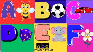 ALFABETINHO EDUCAÇÃO ESPECIAL Alfabeto de A  Z KIT SÓ ESCOLA AUTISMO ABC PASSO A PASSO abcd [upl. by Ainotahs]