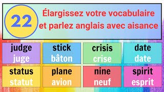 22 Enrichissez votre vocabulaire anglais avec ces mots simples et pratiques pour améliorer votre [upl. by Seldan]