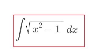 Integral of sqrtx21 [upl. by Dicky812]