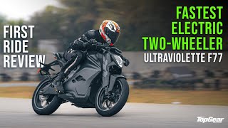 Ultraviolette F77  Fastest Electric TwoWheeler  First Ride Review [upl. by Huberto]