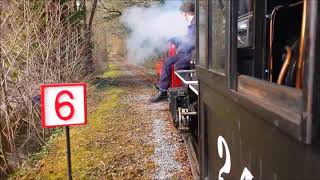 Bickington Steam Railway trago mills March 2018 [upl. by Risan]