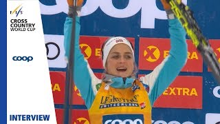 Therese Johaug  quotMy best race so farquot  Beitostølen  Ladies 15 km  FIS Cross Country [upl. by Letnohc126]