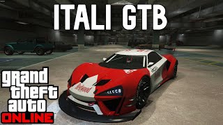 GTA Online  Bennys Custom Progen Itali GTB Customization amp Review [upl. by Haya820]