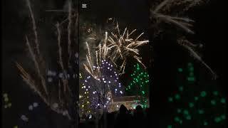 Lighting of the Christmas tree in Šalčininkai Lithuania [upl. by Fredrick]