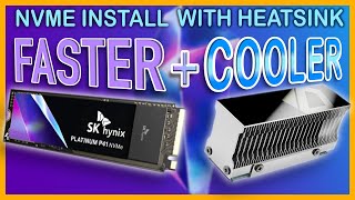 SK Hynix Platinum P41 Install With Heatsink  Speed and Temperature Test [upl. by Mariand859]