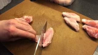 Skinning Chicken Wings [upl. by Nyahs]