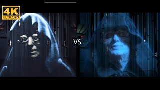 4K Empire Strikes Back  Vader Speaks to the Emperor Original vs Special [upl. by Eninahs]