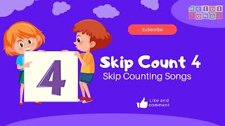 SKIP COUNT FOUR  HeidiSongs Skip Counting Songs [upl. by Gerg]