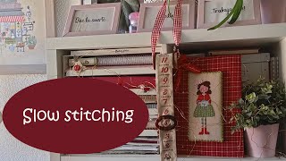 Finishing Advent Calendar slowstitching wip crossstitch puntocroce embroidery ricamo [upl. by Cramer]