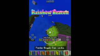 Minecraft Rainbow Beacon🌈 minecraft shorts viral [upl. by Leyes]